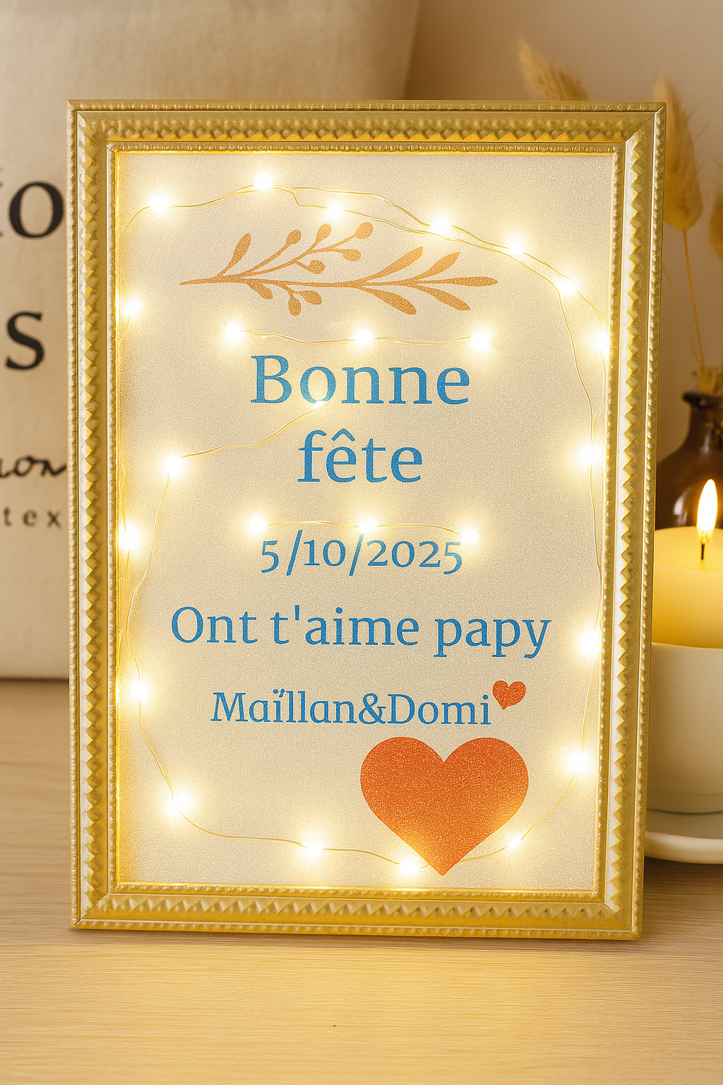 💫 Cadre lumineux personnalisé