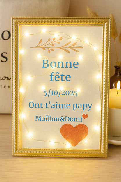 💫 Cadre lumineux personnalisé