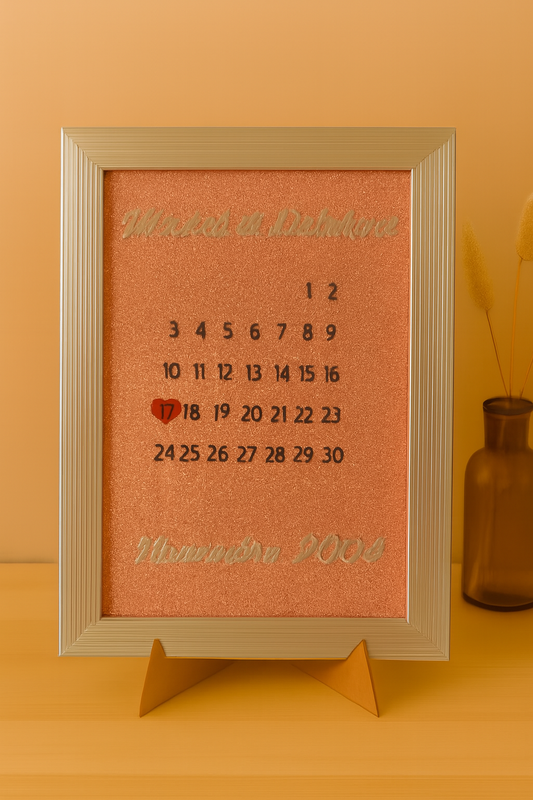 🖼️ Cadre personnalisé "Date inoubliable" couleur aléatoire